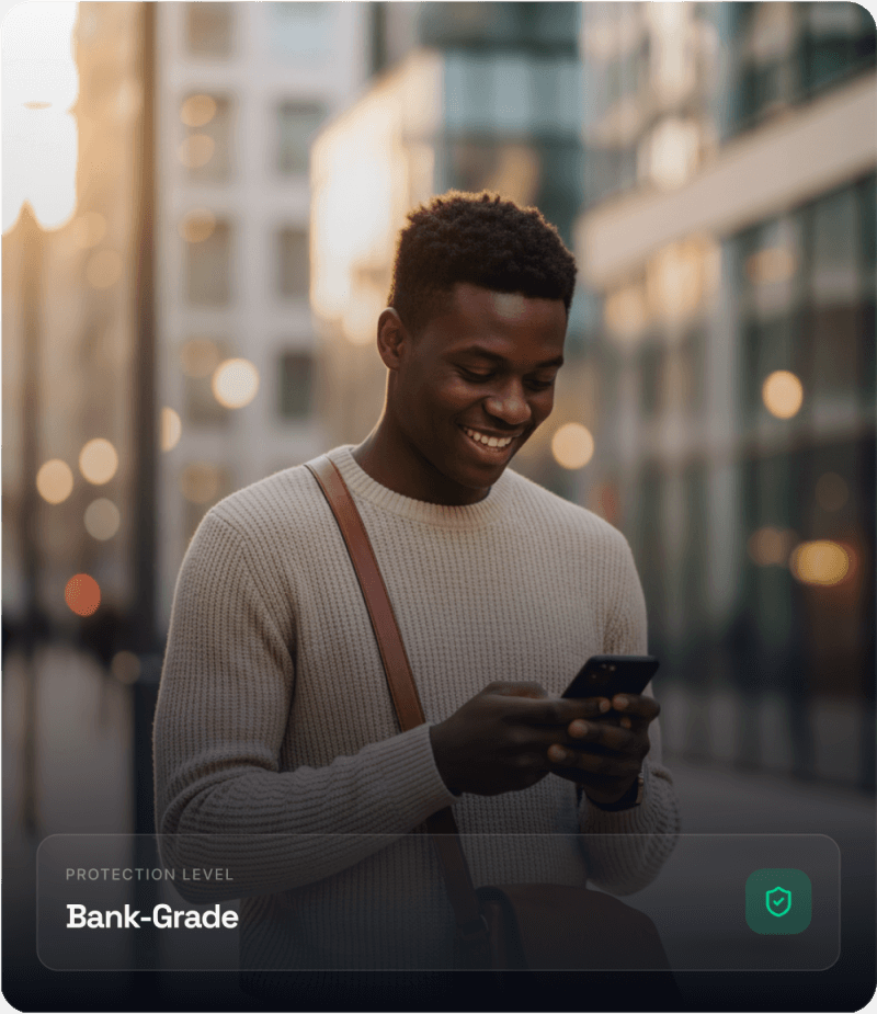user-smiling-on-bank-grade-app-security-level